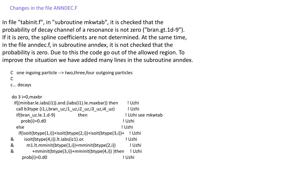 changes in the file anndec f
