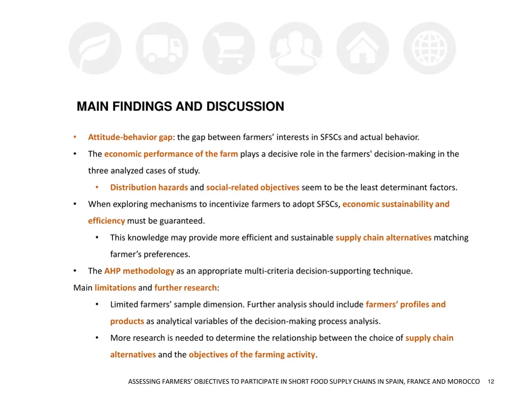 main findings and discussion