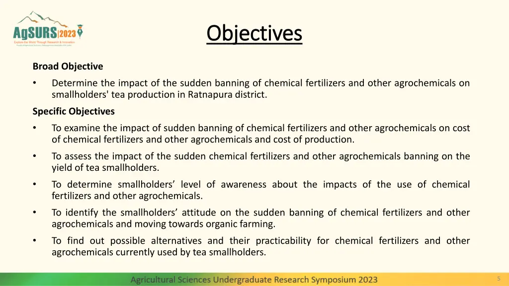 objectives objectives