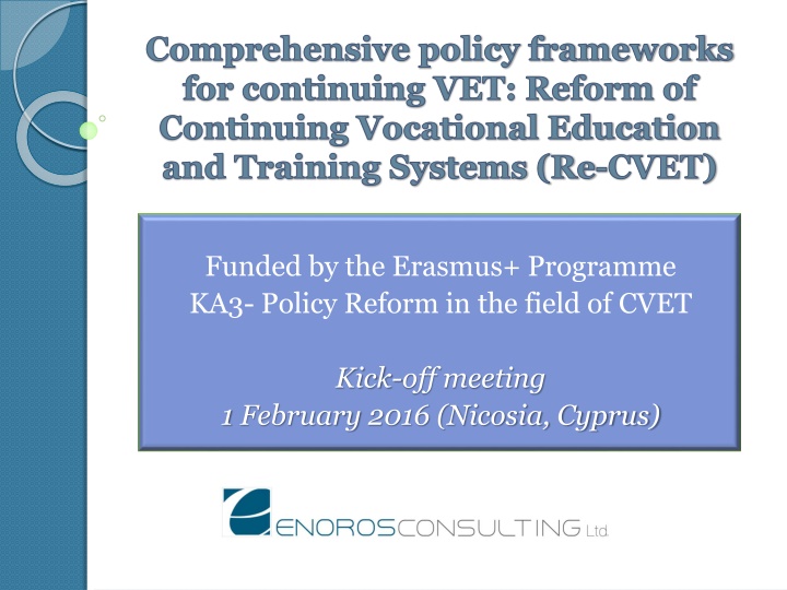 comprehensive policy frameworks for continuing