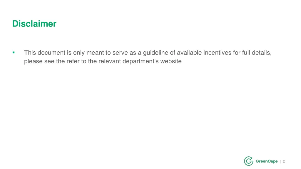 disclaimer