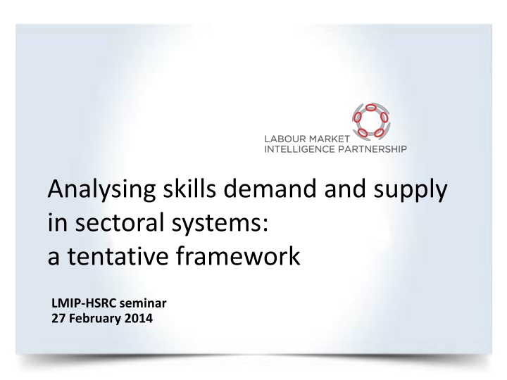 analysing skills demand and supply in sectoral