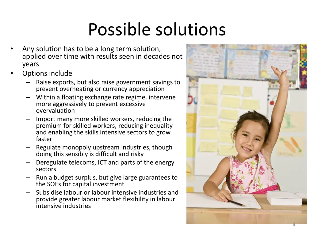 possible solutions