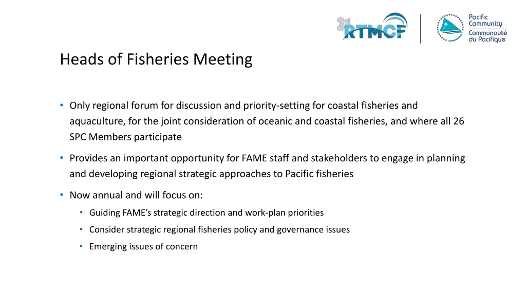 heads of fisheries meeting