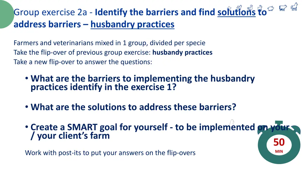 group exercise 2a identify the barriers and find