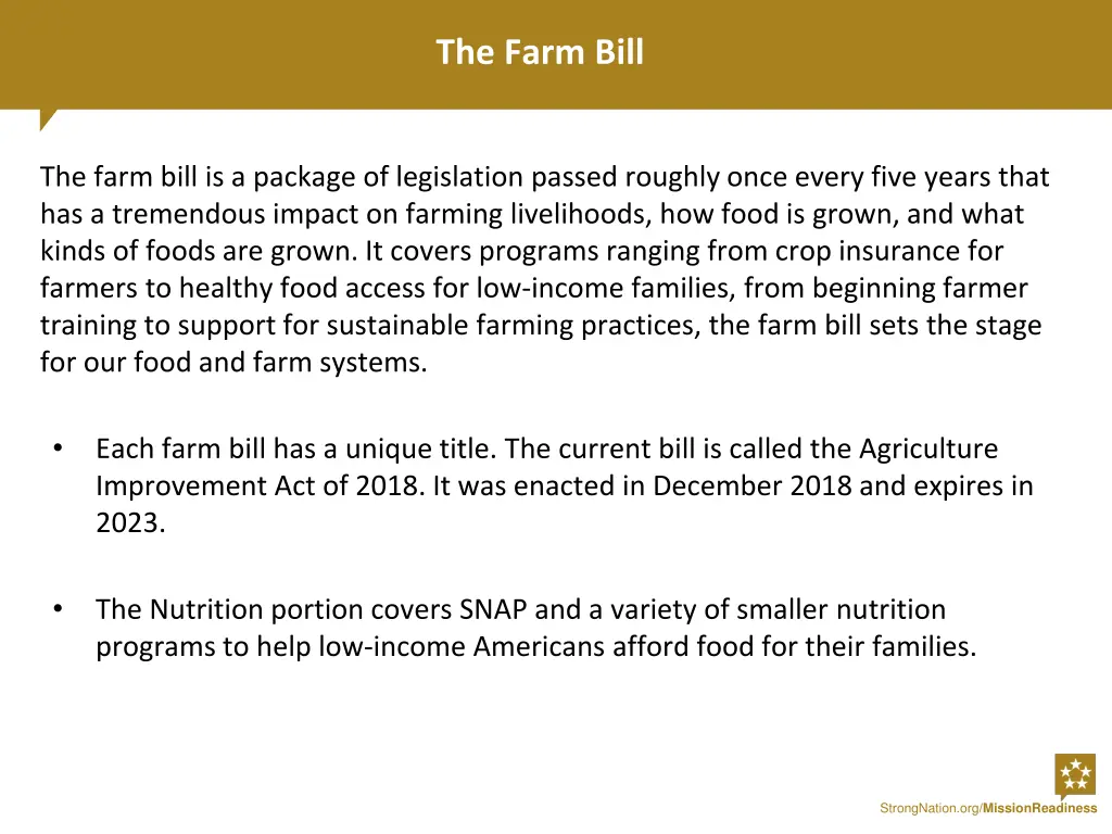 the farm bill