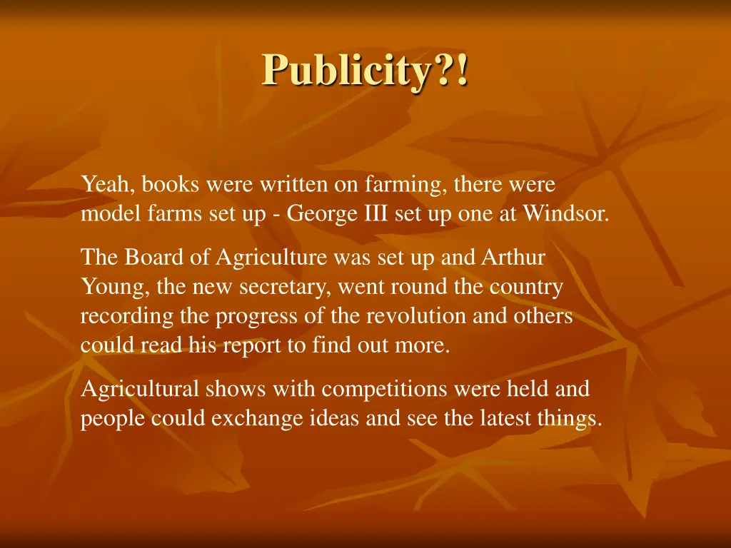 publicity