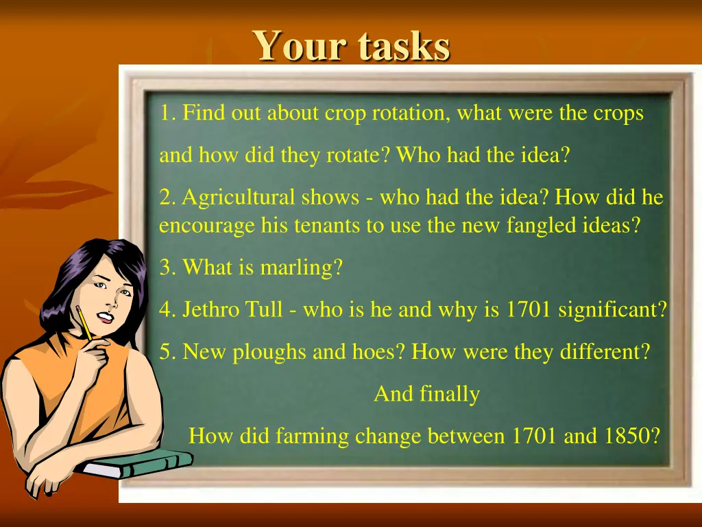 your tasks