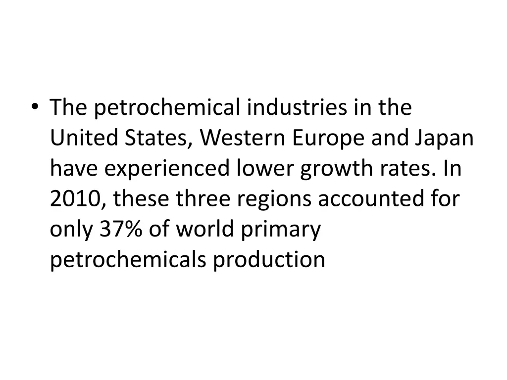 the petrochemical industries in the united states