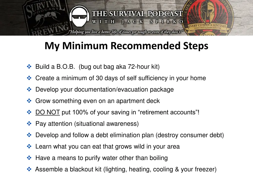 my minimum recommended steps