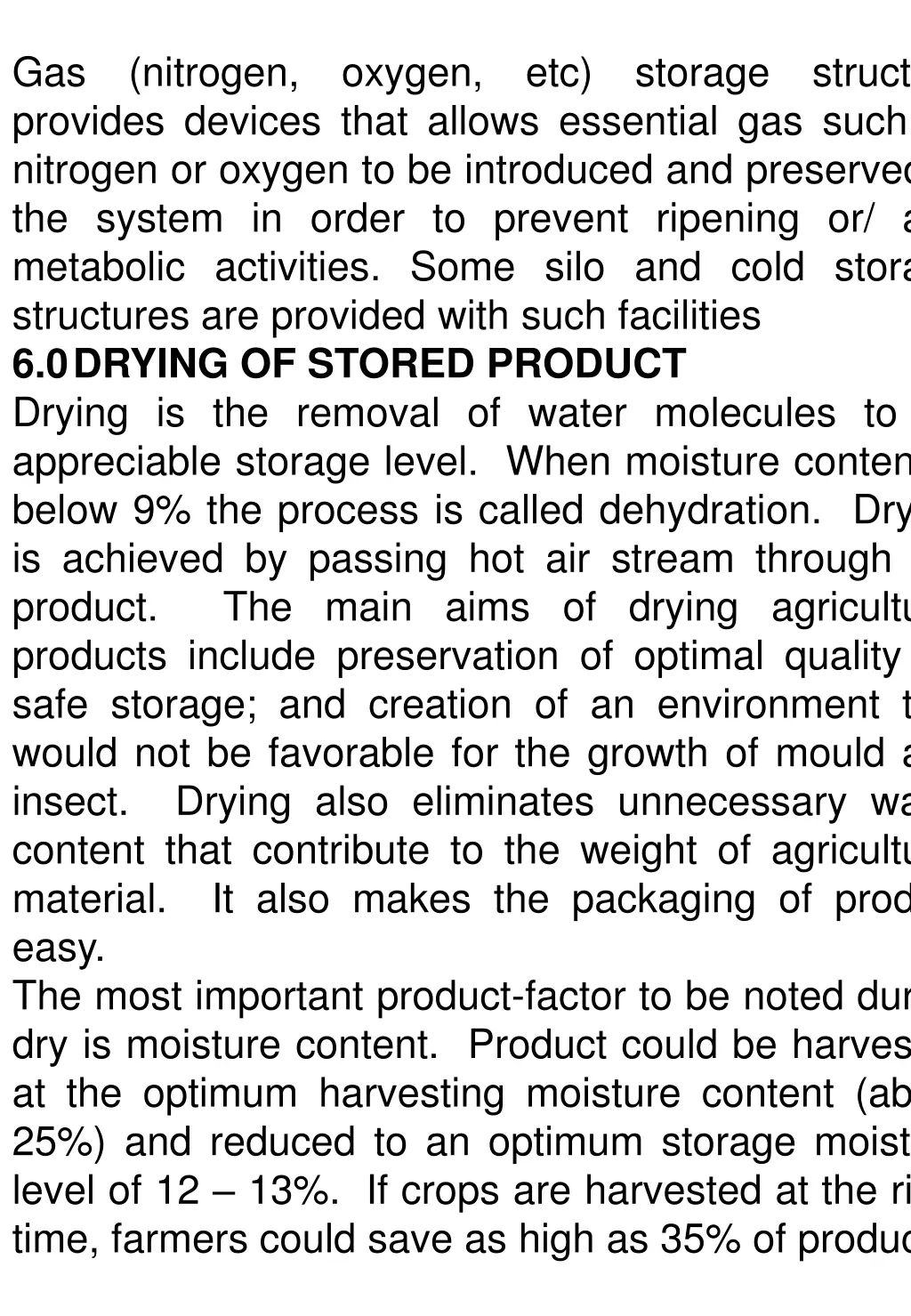 gas nitrogen oxygen etc storage structure