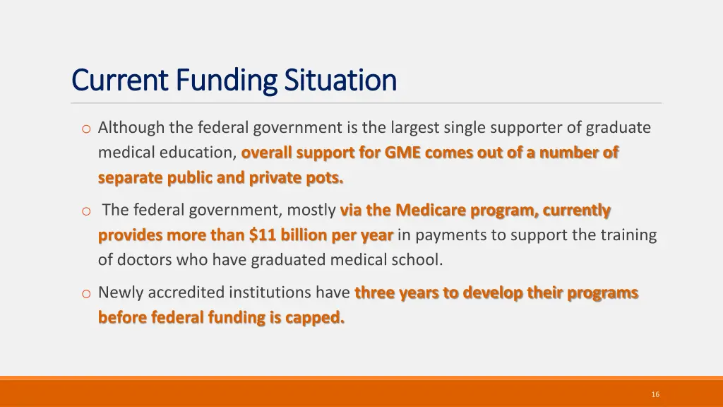 current current funding