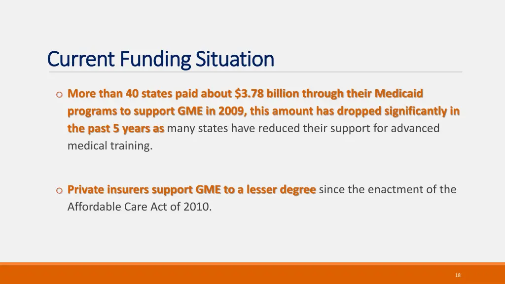 current funding situation current funding