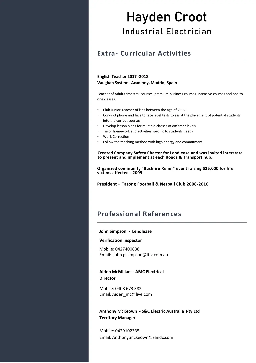hayden croot industrial electrician 4