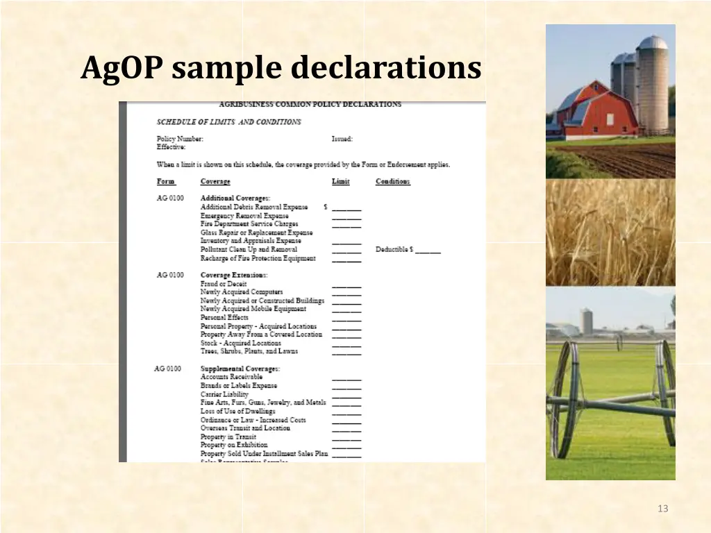 agop sample declarations 1