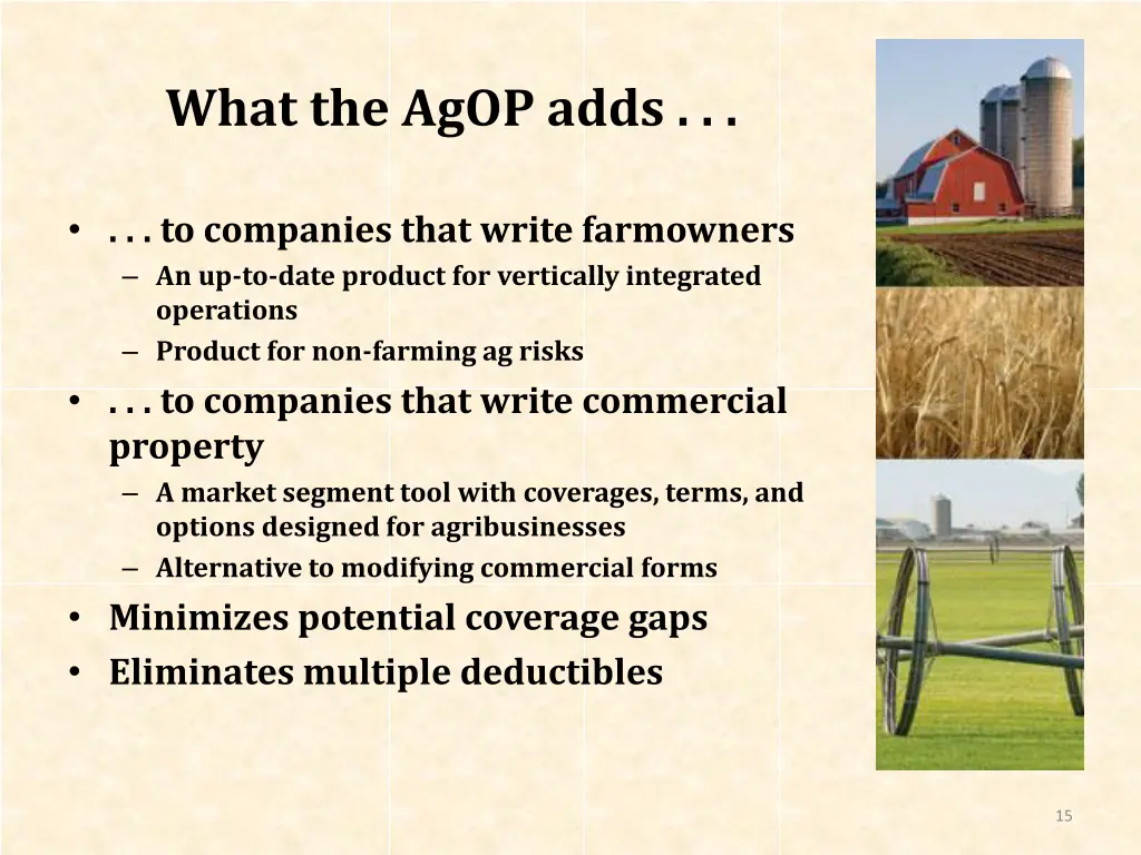 what the agop adds