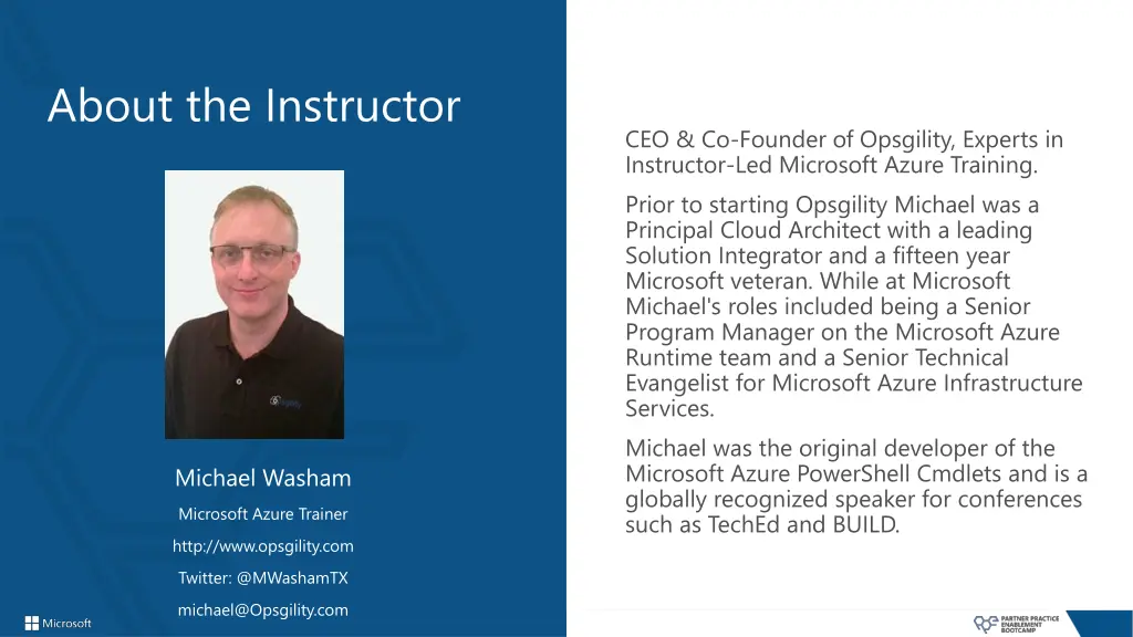 about the instructor
