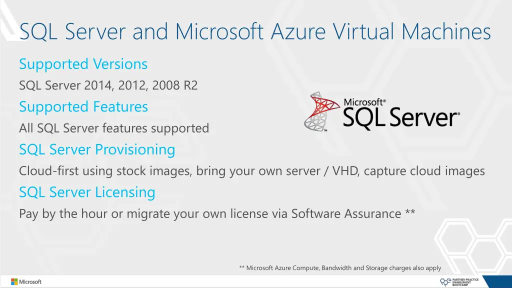 sql server and microsoft azure virtual machines