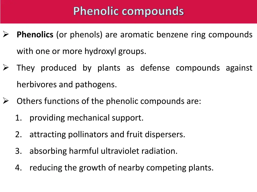 phenolic compounds
