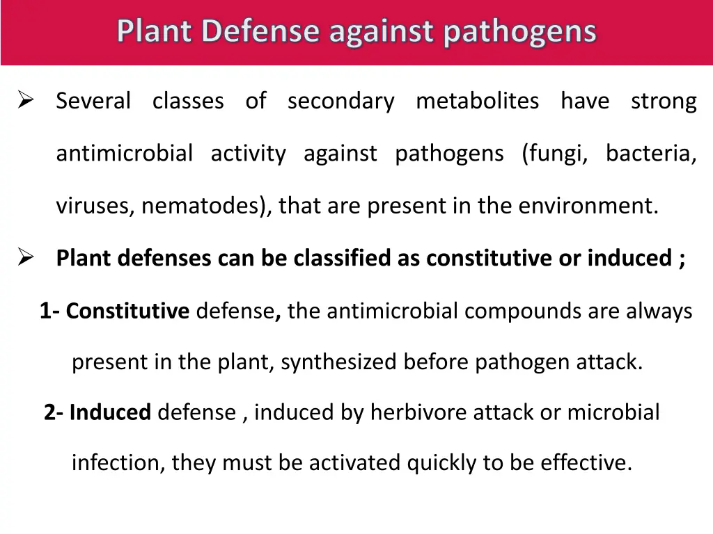 plant defense against pathogens