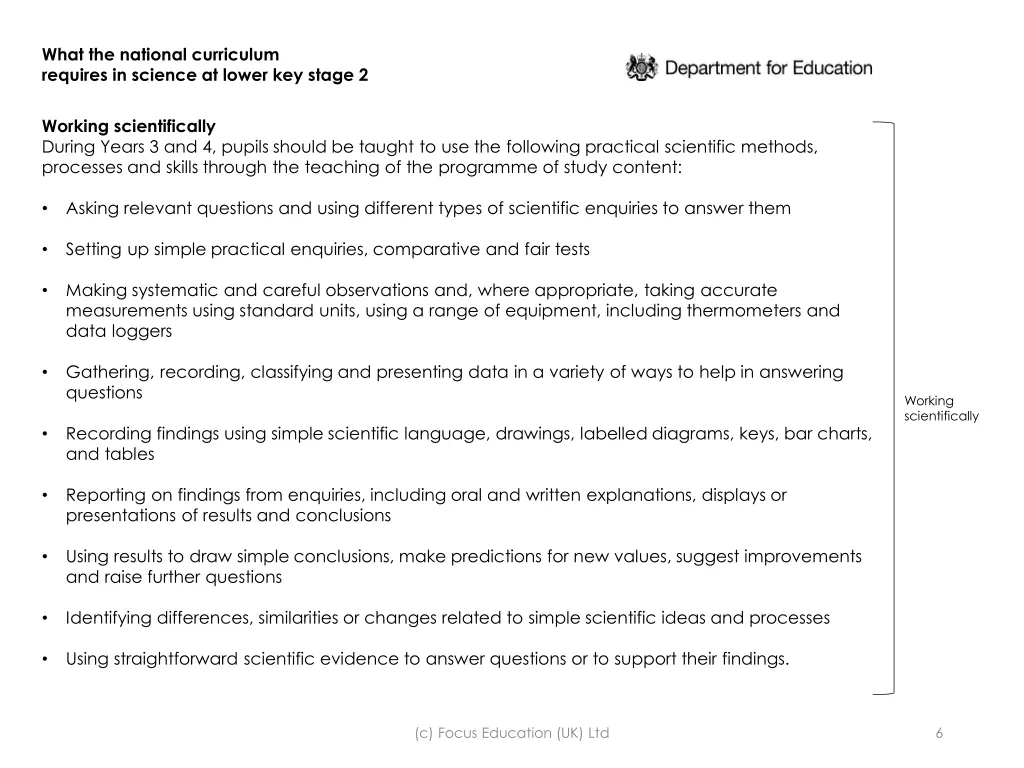 what the national curriculum requires in science 3