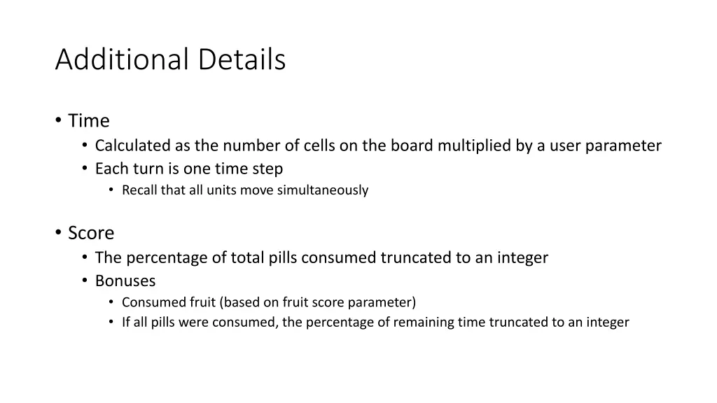 additional details