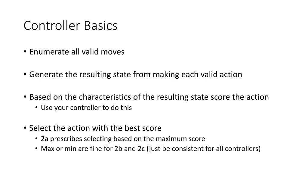 controller basics