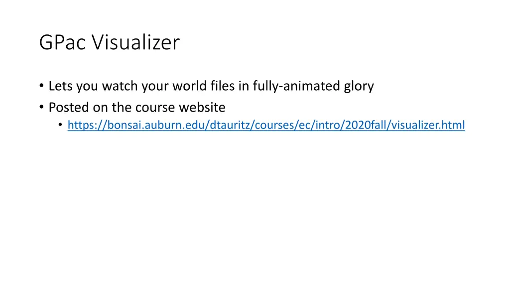 gpac visualizer