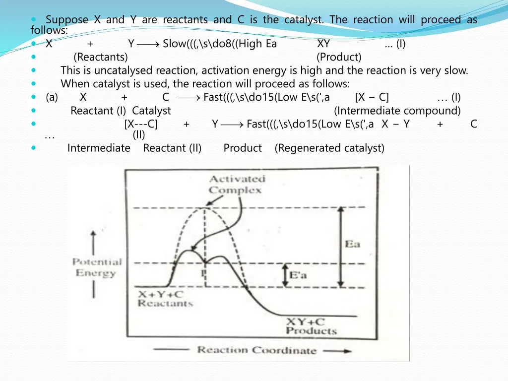 suppose x and y are reactants