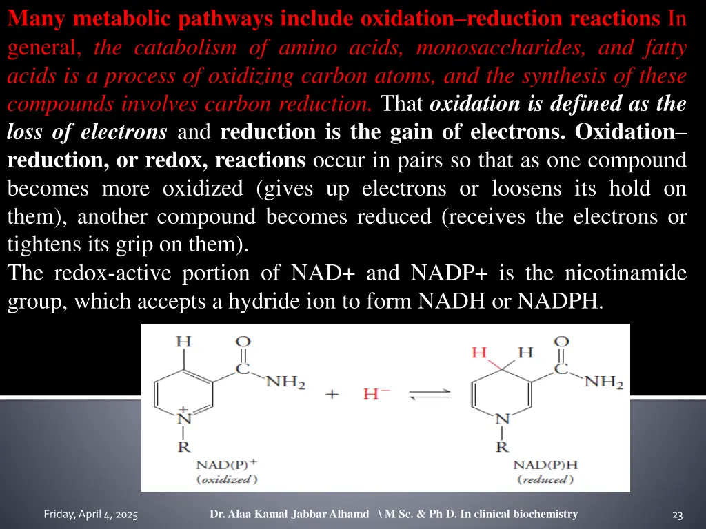many metabolic pathways include oxidation