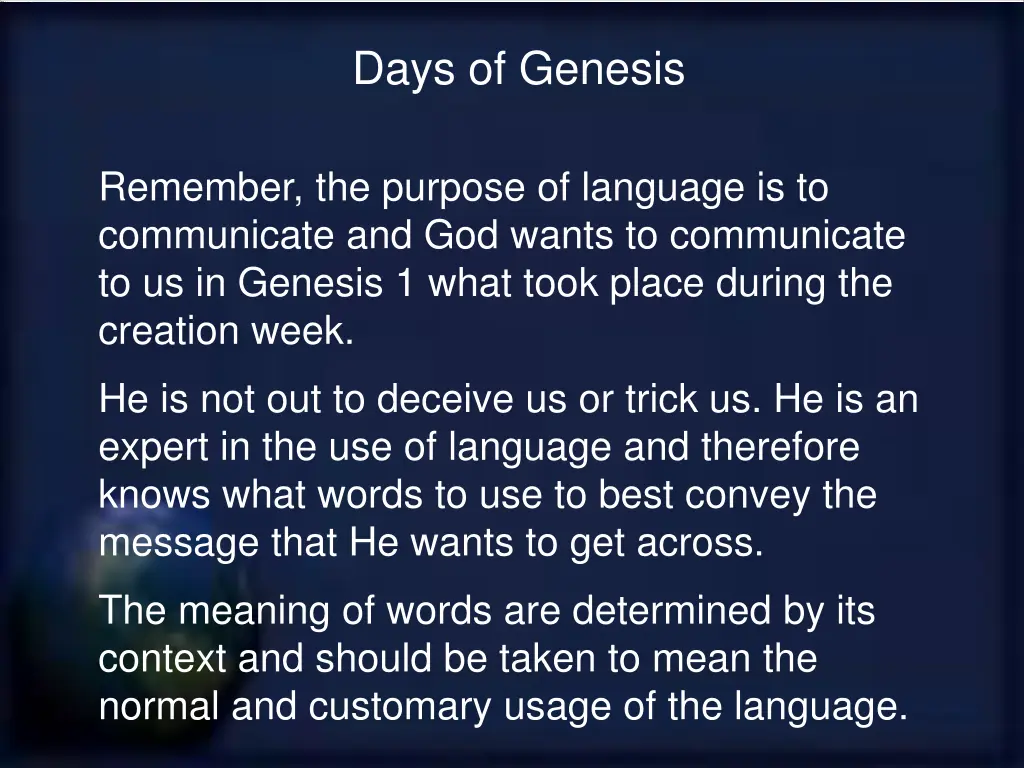 days of genesis 14