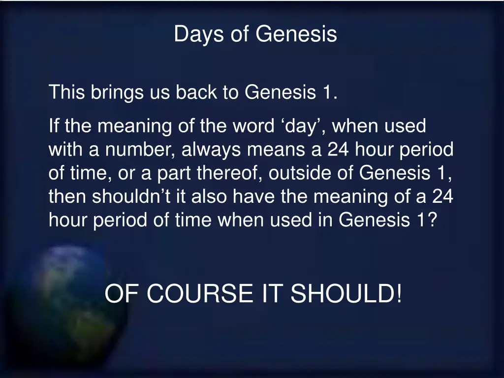 days of genesis 18