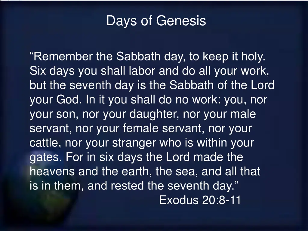 days of genesis 30