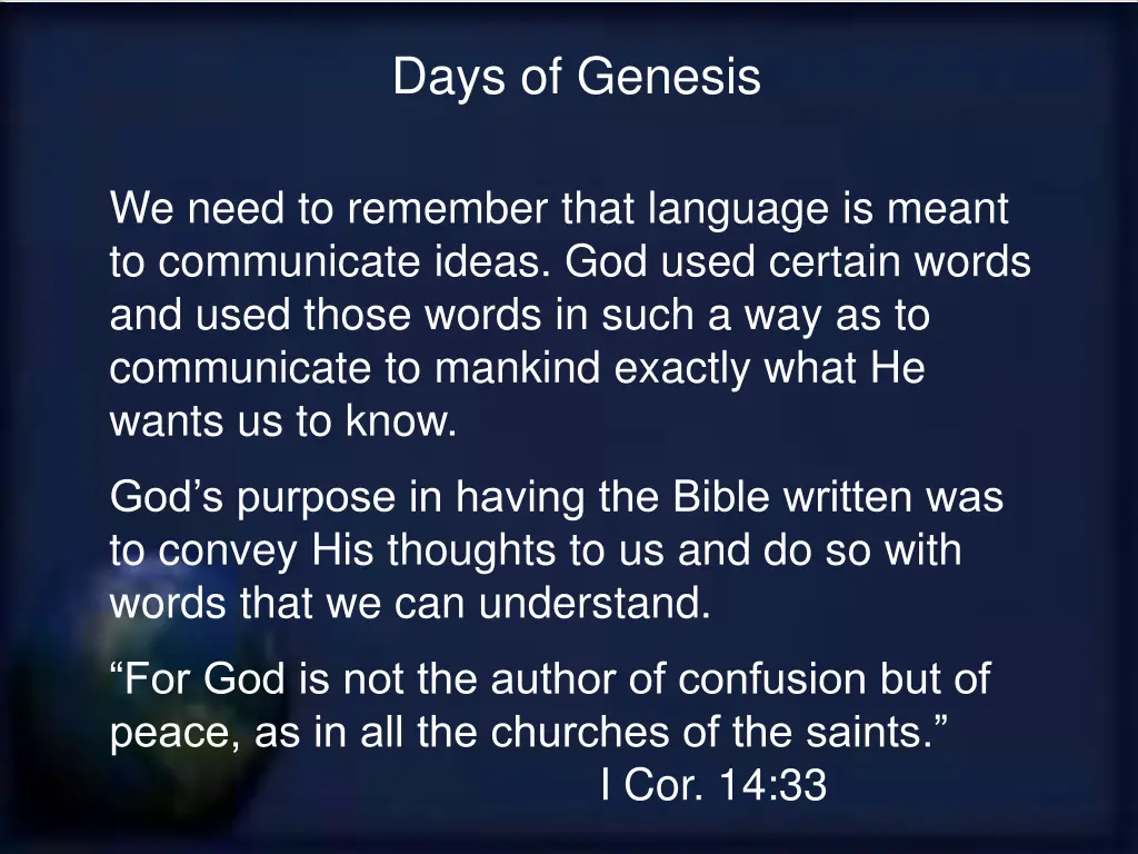 days of genesis 7
