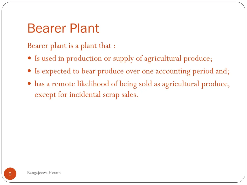 bearer plant