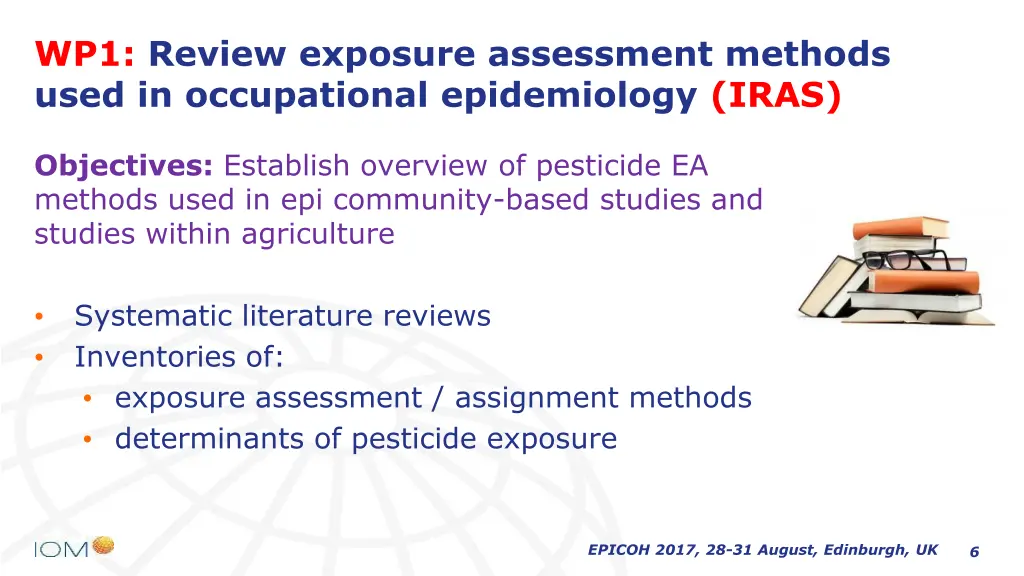 wp1 review exposure assessment methods used