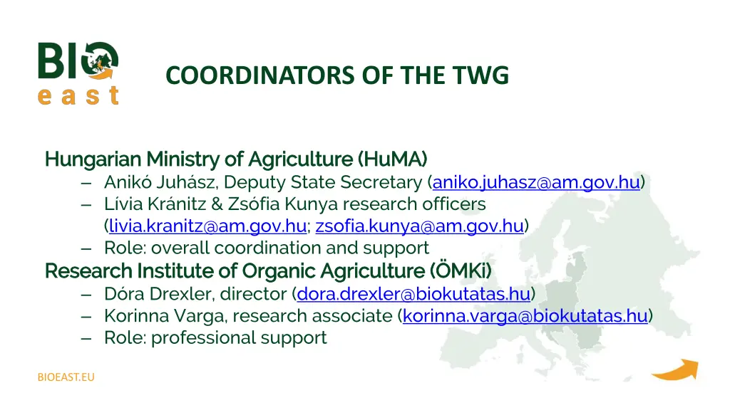 coordinators of the twg