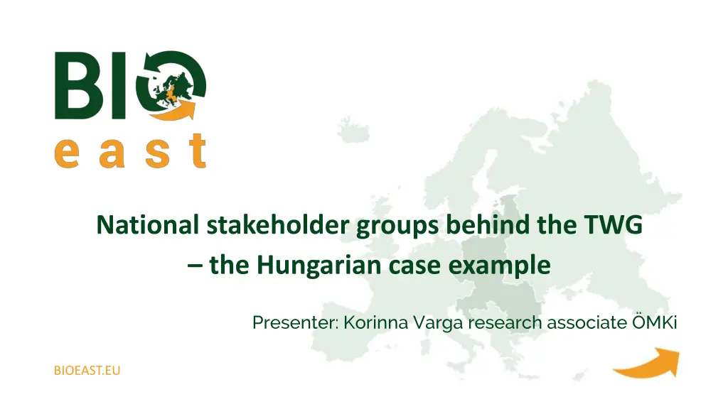 national stakeholder groups behind