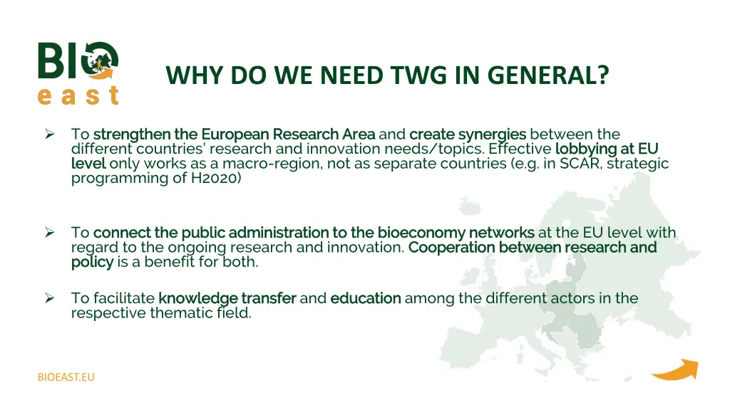 why do we need twg in general