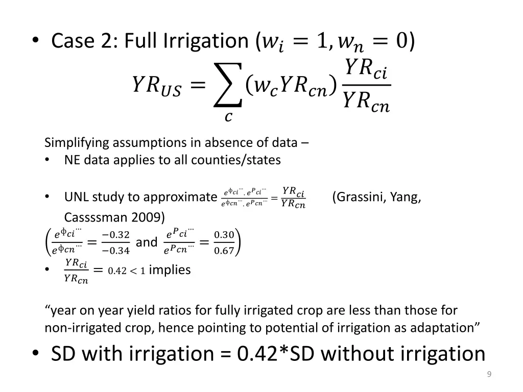 case 2 full irrigation 1 0