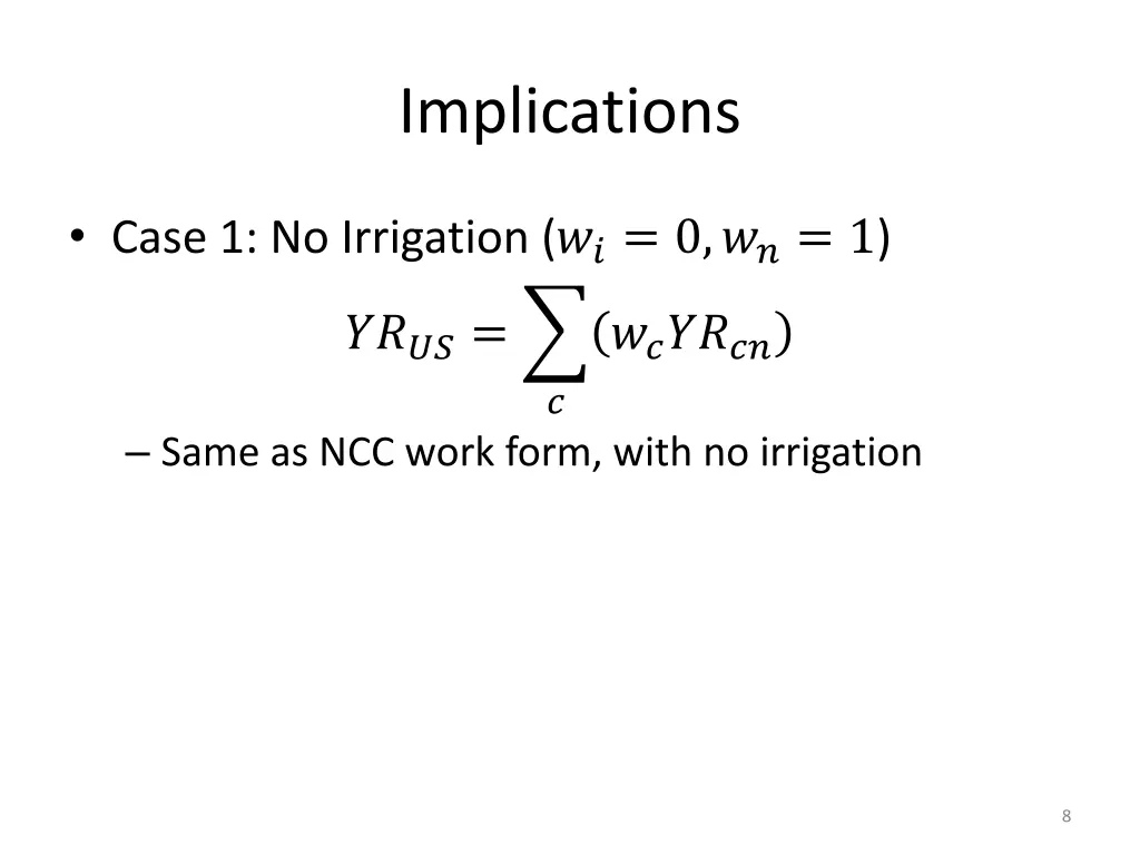 implications