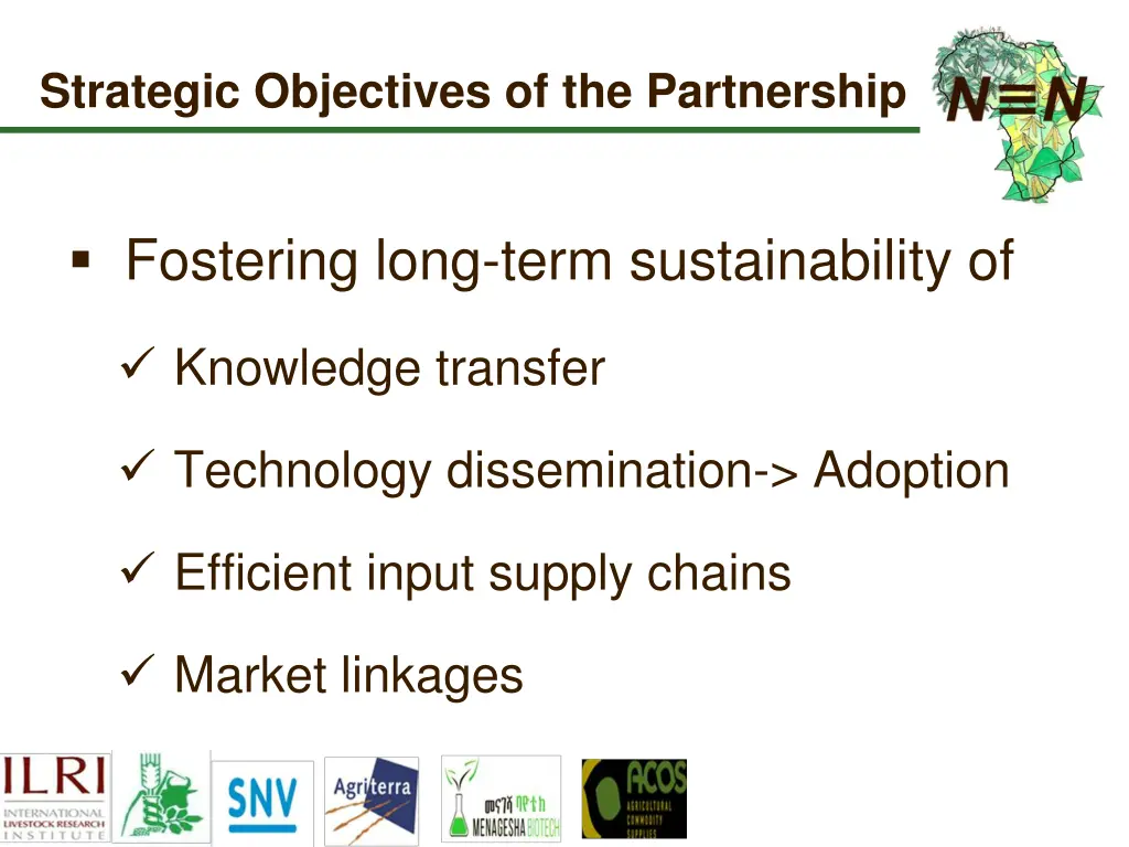 strategic objectives of the partnership