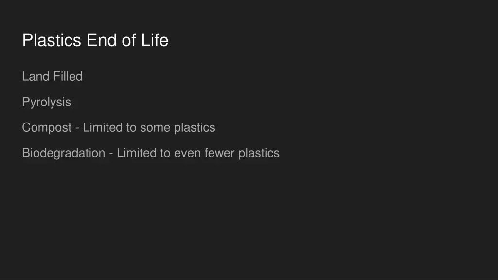plastics end of life