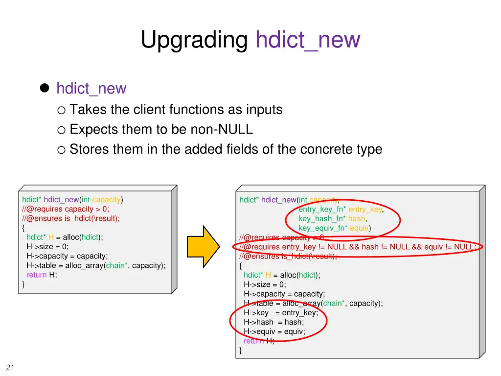 upgrading hdict new