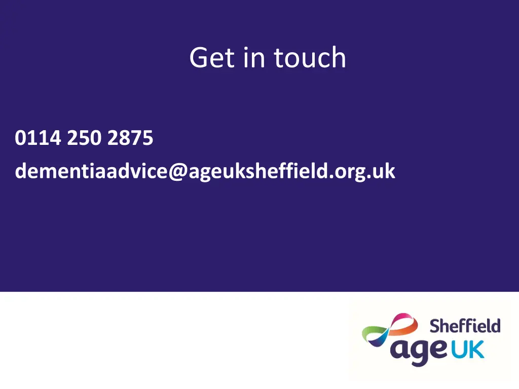 get in touch