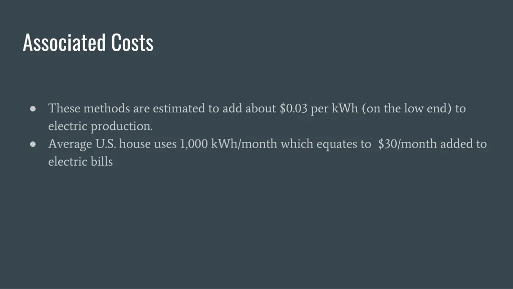 associated costs