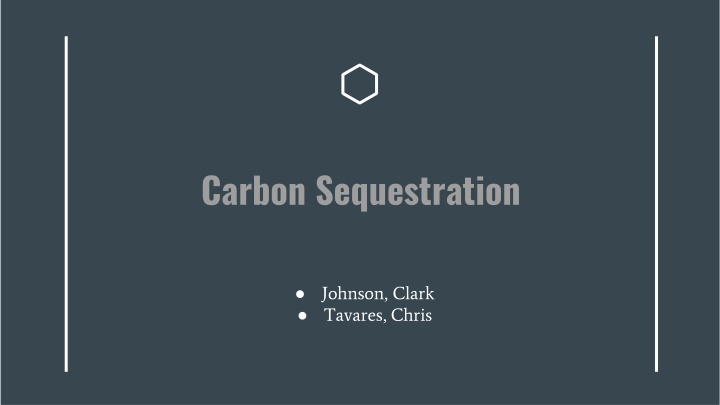 carbon sequestration
