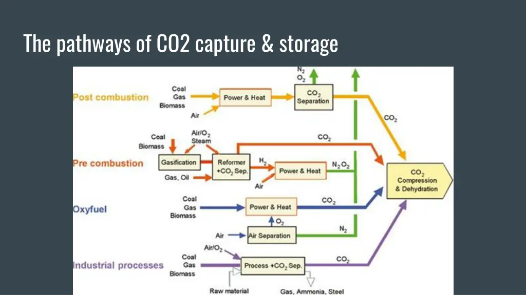 the pathways of co2 capture storage