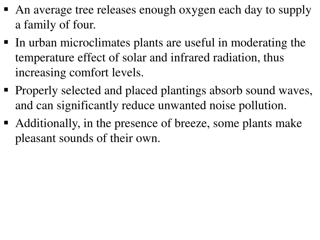 an average tree releases enough oxygen each