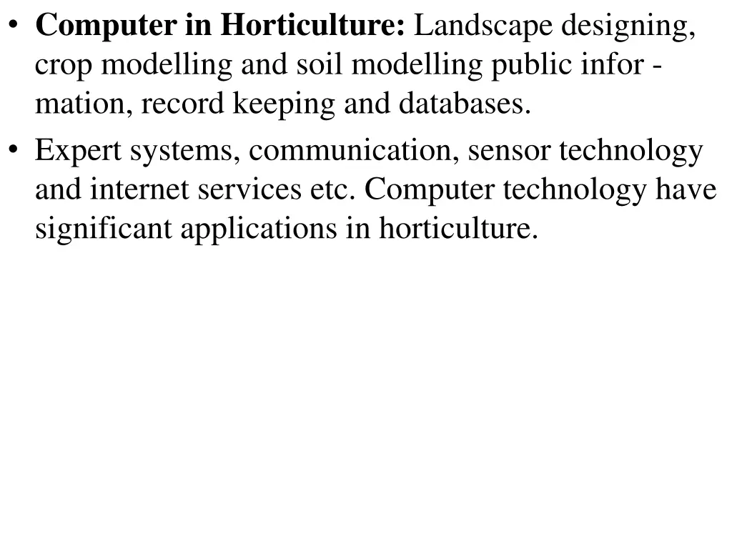 computer in horticulture landscape designing crop